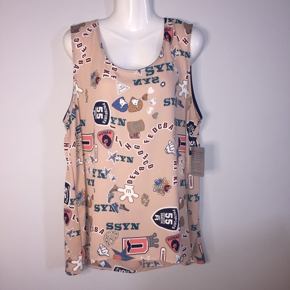 WEST KEI Woven Print Tank